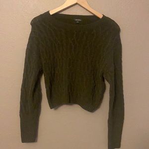 Wild fable crop knit sweater